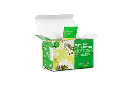 Зелен чай с лимон